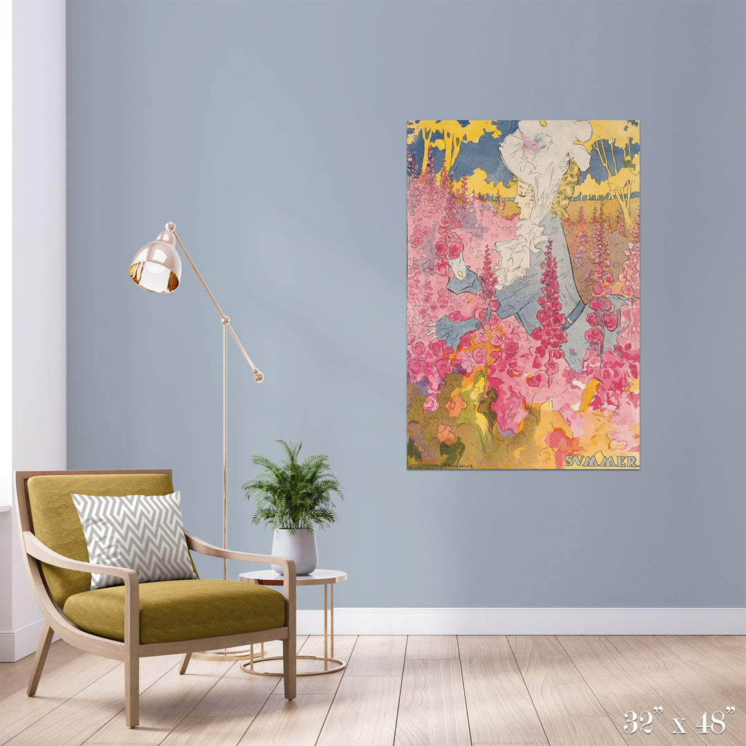 Summer Colossal Art Print - Trendy Custom Wallpaper | Contemporary Wallpaper Designs | The Detroit Wallpaper Co.