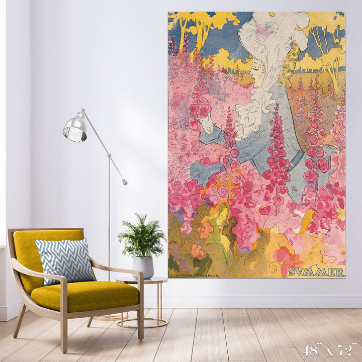 Summer Colossal Art Print - Trendy Custom Wallpaper | Contemporary Wallpaper Designs | The Detroit Wallpaper Co.