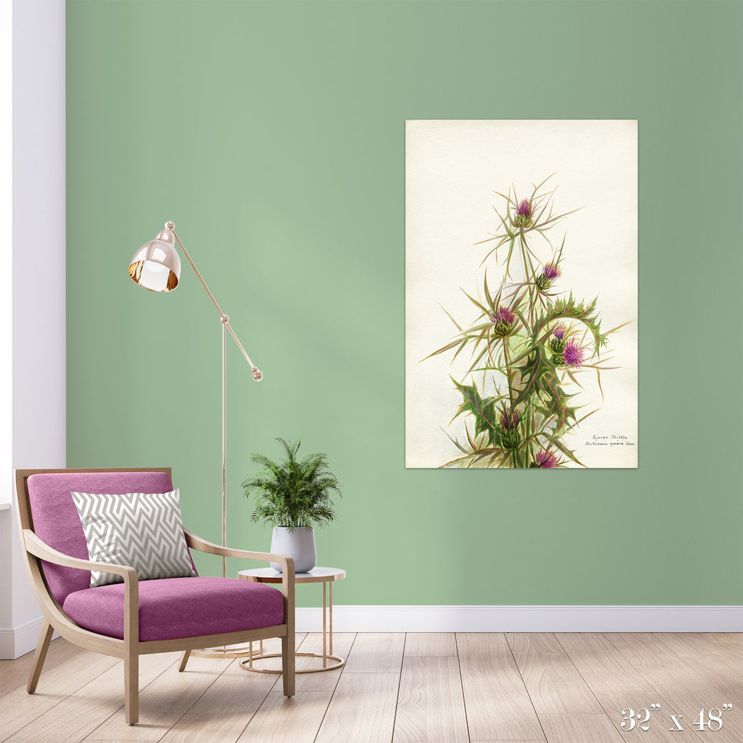 Thistle Colossal Art Print - Trendy Custom Wallpaper | Contemporary Wallpaper Designs | The Detroit Wallpaper Co.