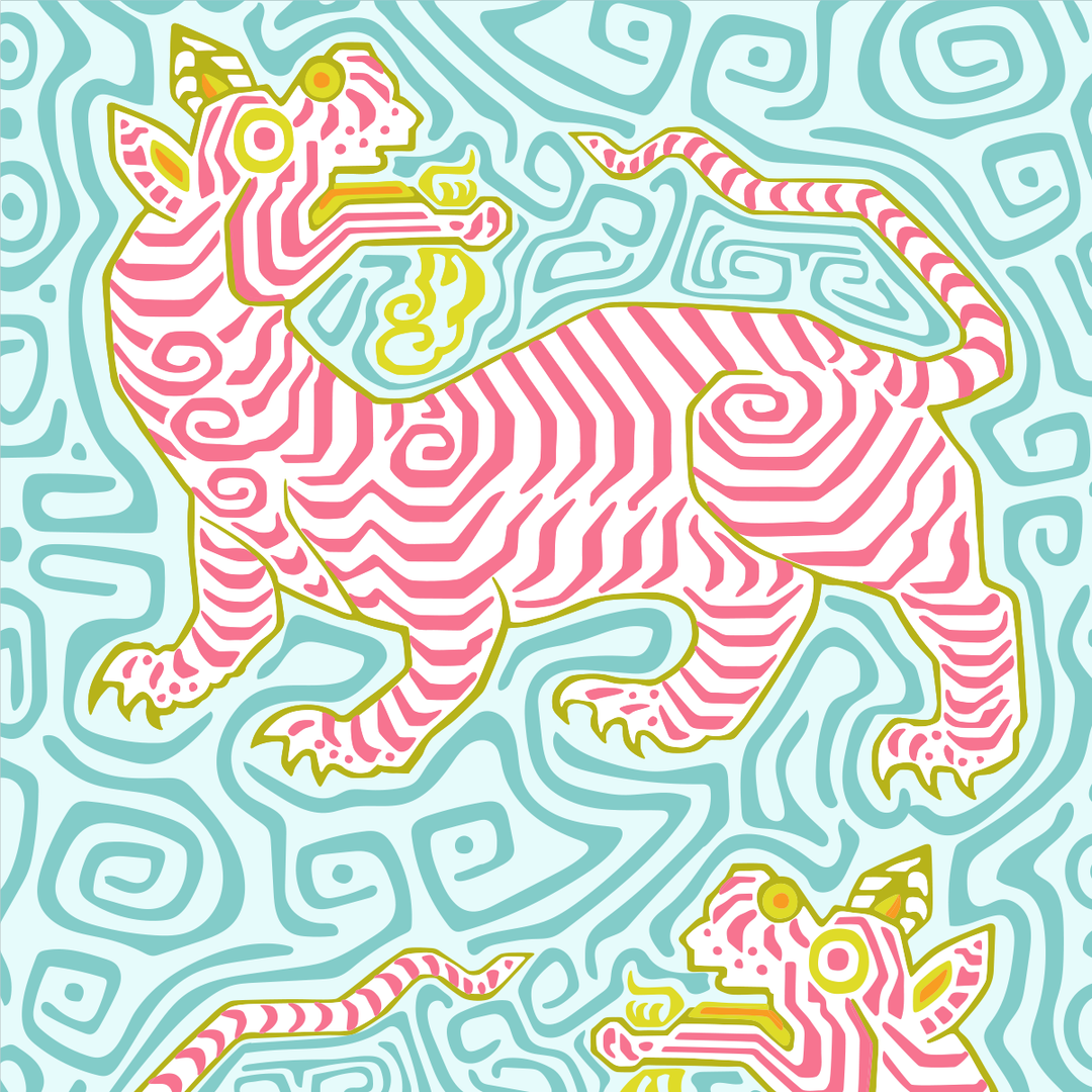 Tigre - Phuket <br> Wallpaper - The Detroit Wallpaper Co.