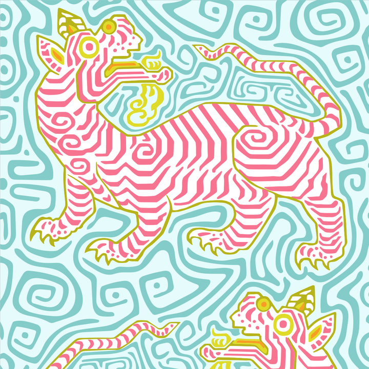 Tigre - Phuket <br> Wallpaper - The Detroit Wallpaper Co.