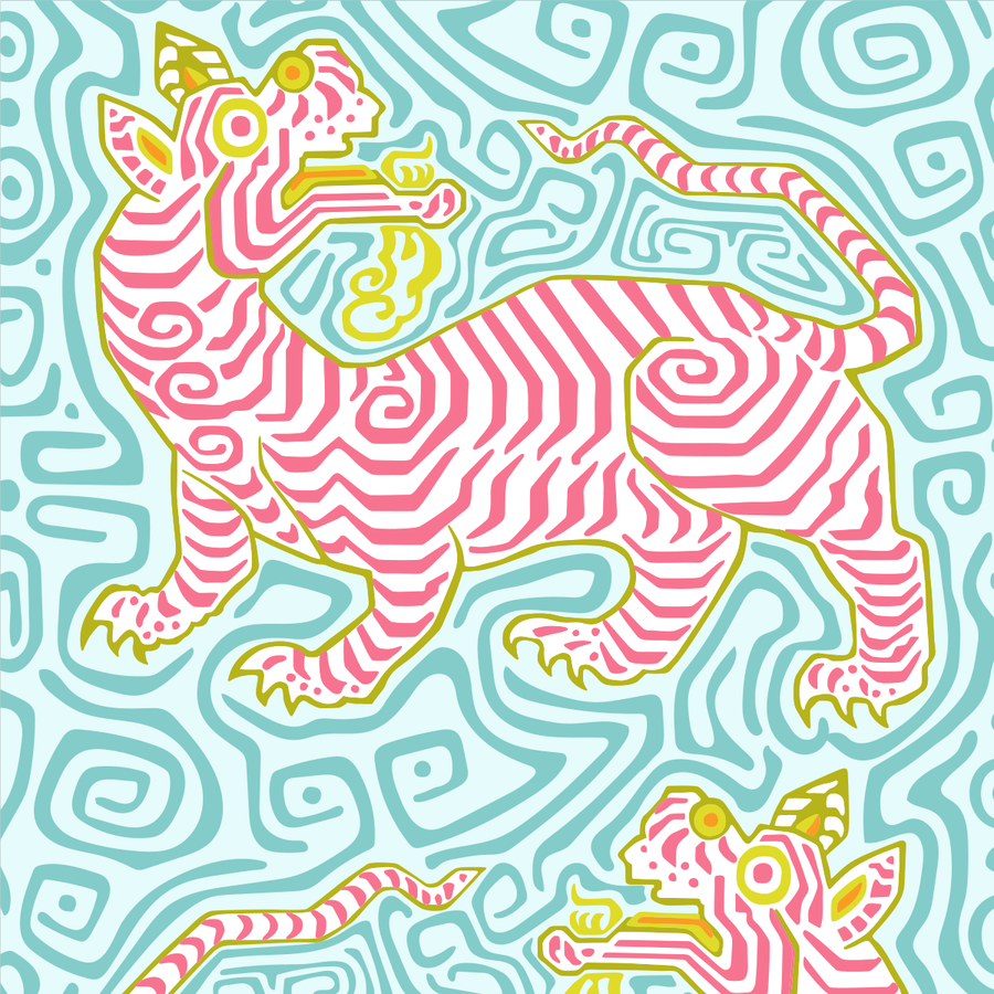 Tigre - Phuket <br> Wallpaper - The Detroit Wallpaper Co.