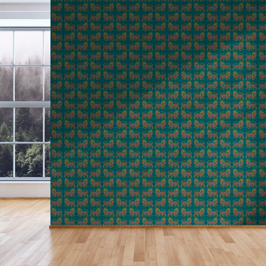 Tigre - Rayong <br> Wallpaper - The Detroit Wallpaper Co.