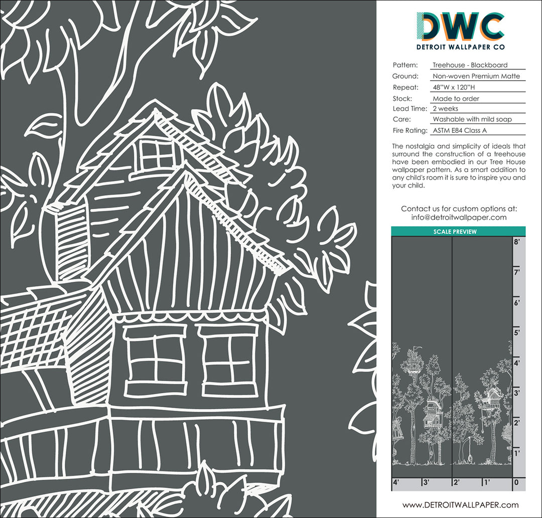 Tree House - Blackboard <br> Wallpaper