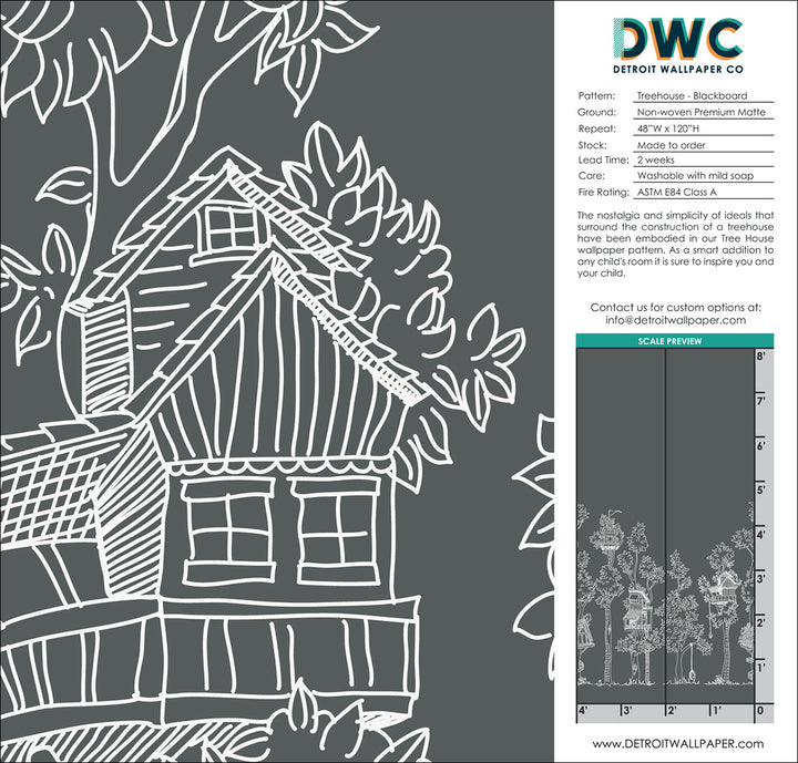 Tree House - Blackboard <br> Wallpaper