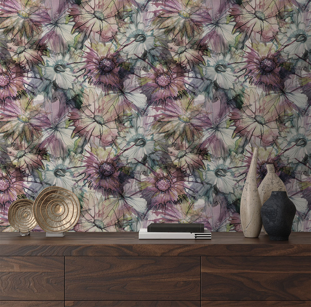 Victory Garden - Hues <br> Grasscloth - The Detroit Wallpaper Co.