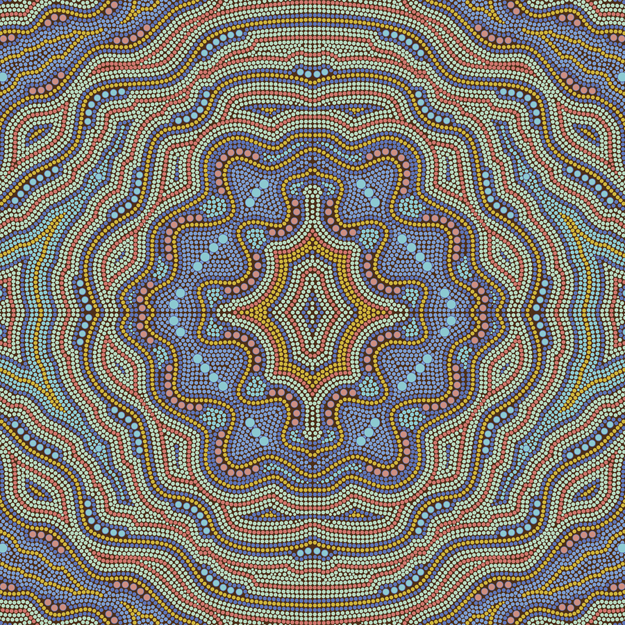 Aboriginal - Boomerang - Trendy Custom Wallpaper | Contemporary Wallpaper Designs | The Detroit Wallpaper Co.