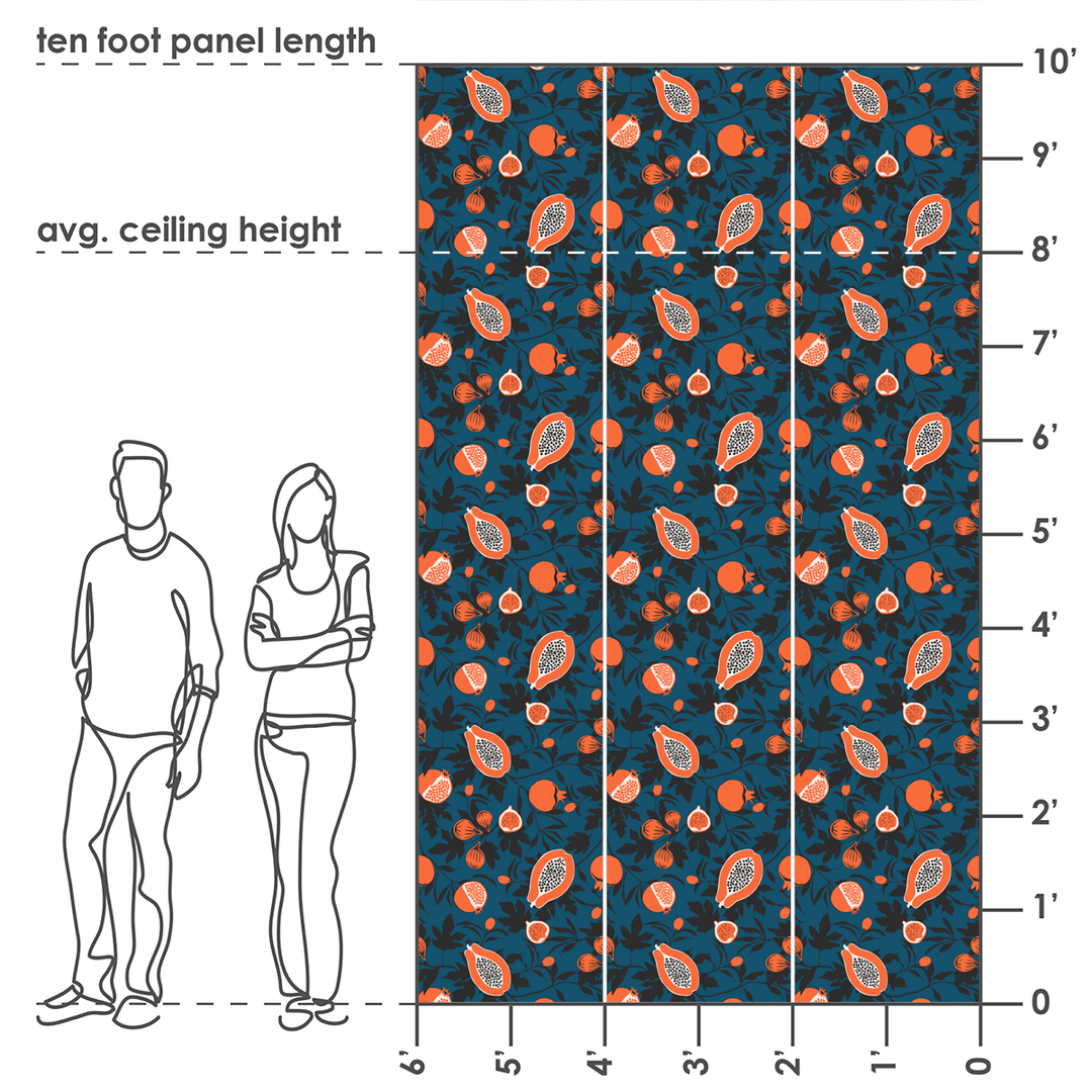 Calimyrna - Papaya - Trendy Custom Wallpaper | Contemporary Wallpaper Designs | The Detroit Wallpaper Co.