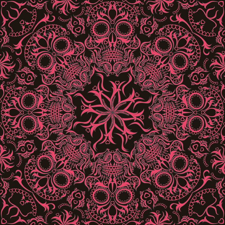 Dia de los Muertos - Altar - Trendy Custom Wallpaper | Contemporary Wallpaper Designs | The Detroit Wallpaper Co.