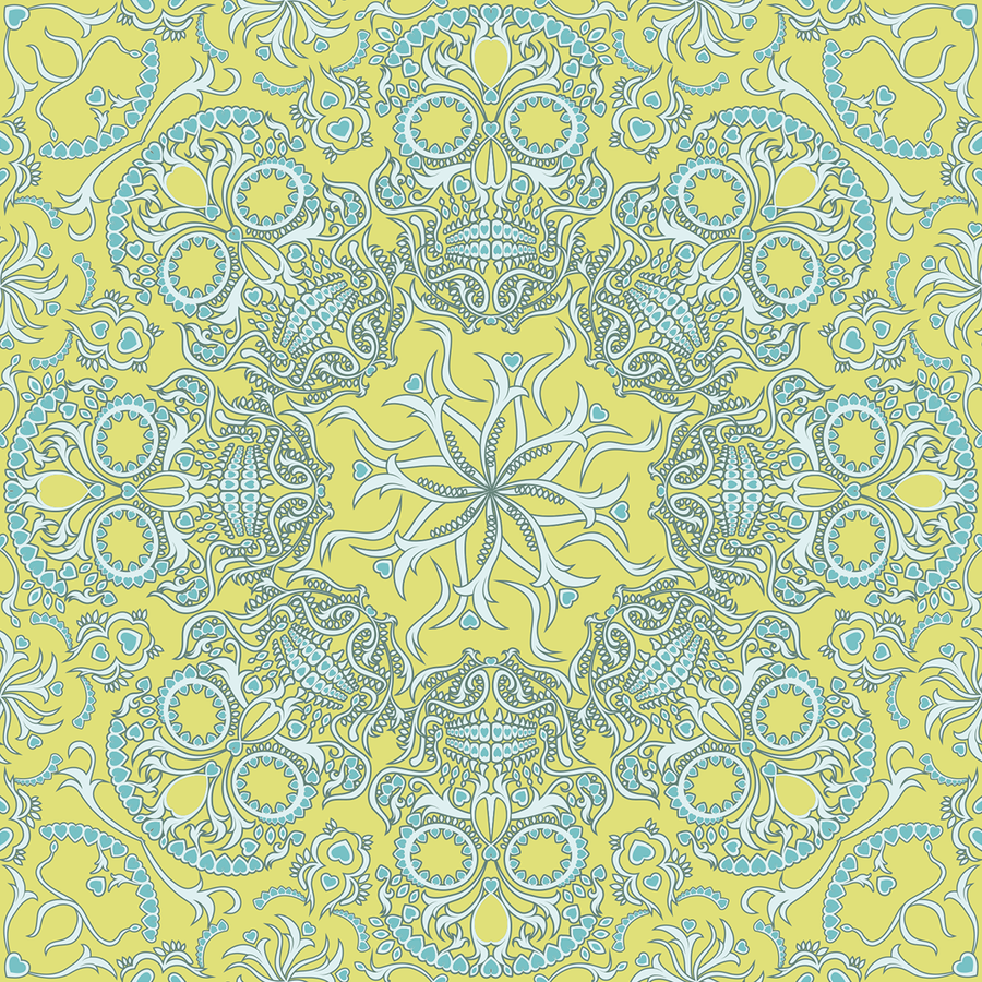 Dia de los Muertos - Mictlan - Trendy Custom Wallpaper | Contemporary Wallpaper Designs | The Detroit Wallpaper Co.