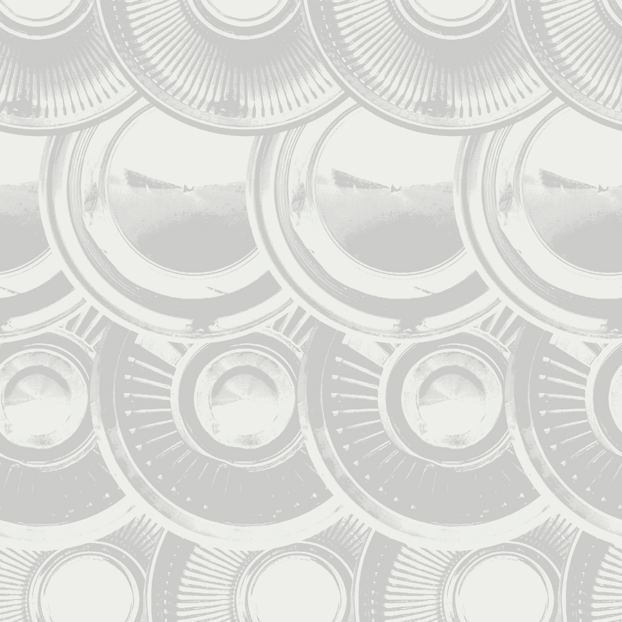 Downtown Hub - Alloy - Trendy Custom Wallpaper | Contemporary Wallpaper Designs | The Detroit Wallpaper Co.