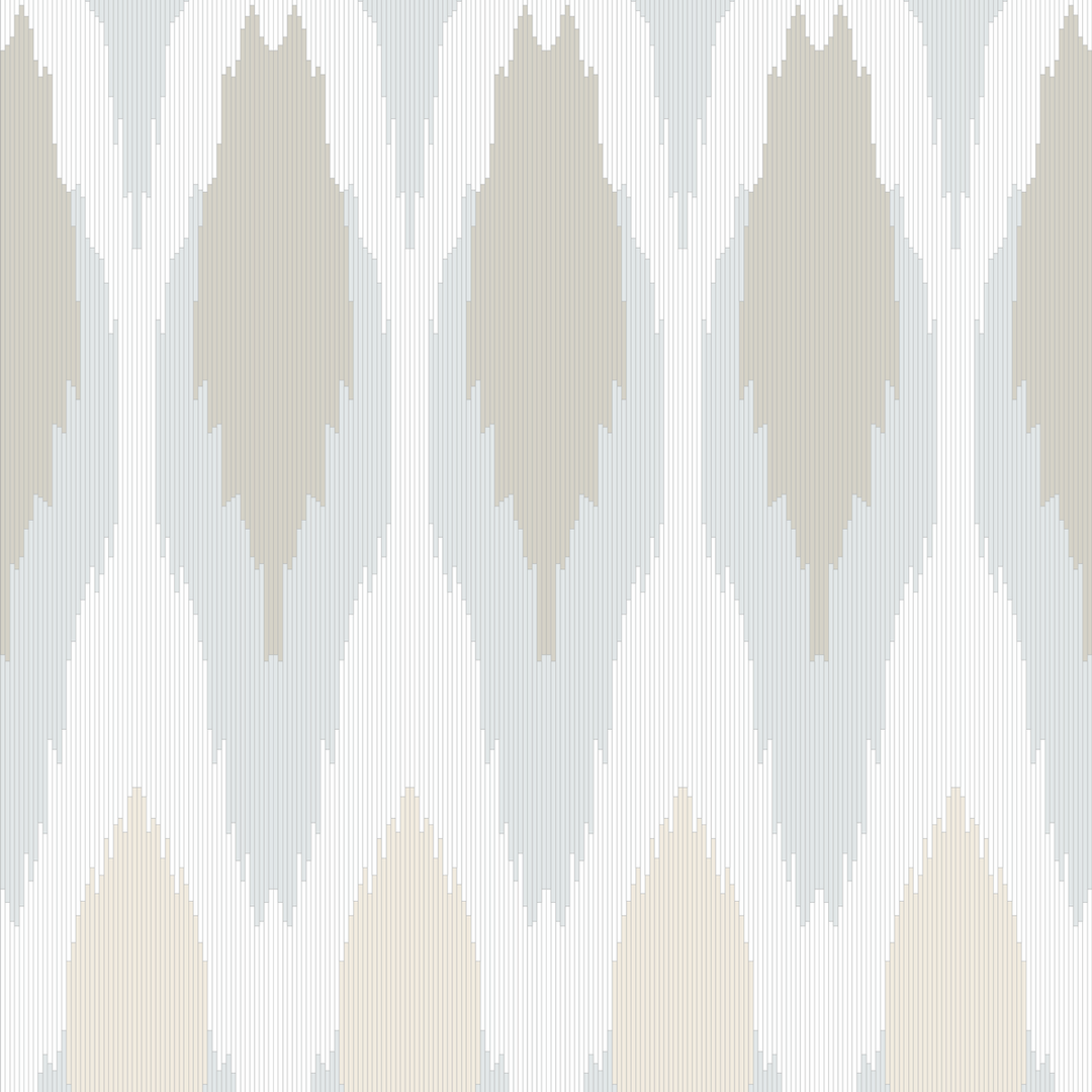 Ikat - Mineral - Trendy Custom Wallpaper | Contemporary Wallpaper Designs | The Detroit Wallpaper Co.