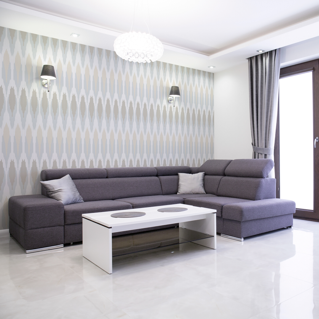 Ikat - Mineral - Trendy Custom Wallpaper | Contemporary Wallpaper Designs | The Detroit Wallpaper Co.