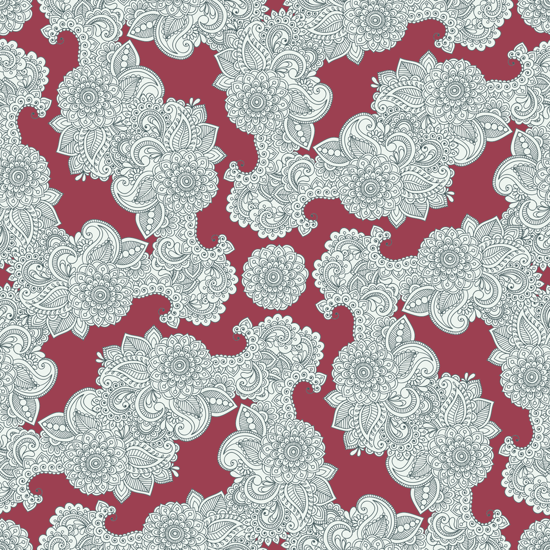Paisley - Festival - Trendy Custom Wallpaper | Contemporary Wallpaper Designs | The Detroit Wallpaper Co.