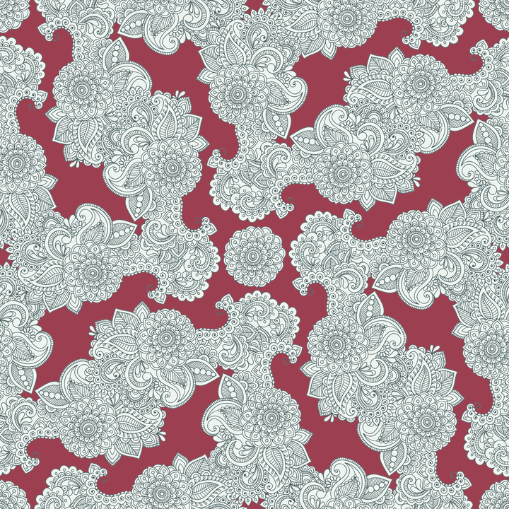 Paisley - Festival - Trendy Custom Wallpaper | Contemporary Wallpaper Designs | The Detroit Wallpaper Co.