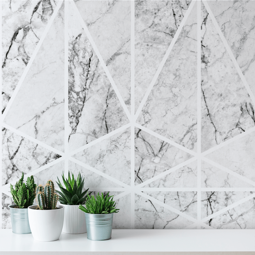 Prism - Carrara - The Detroit Wallpaper Co.