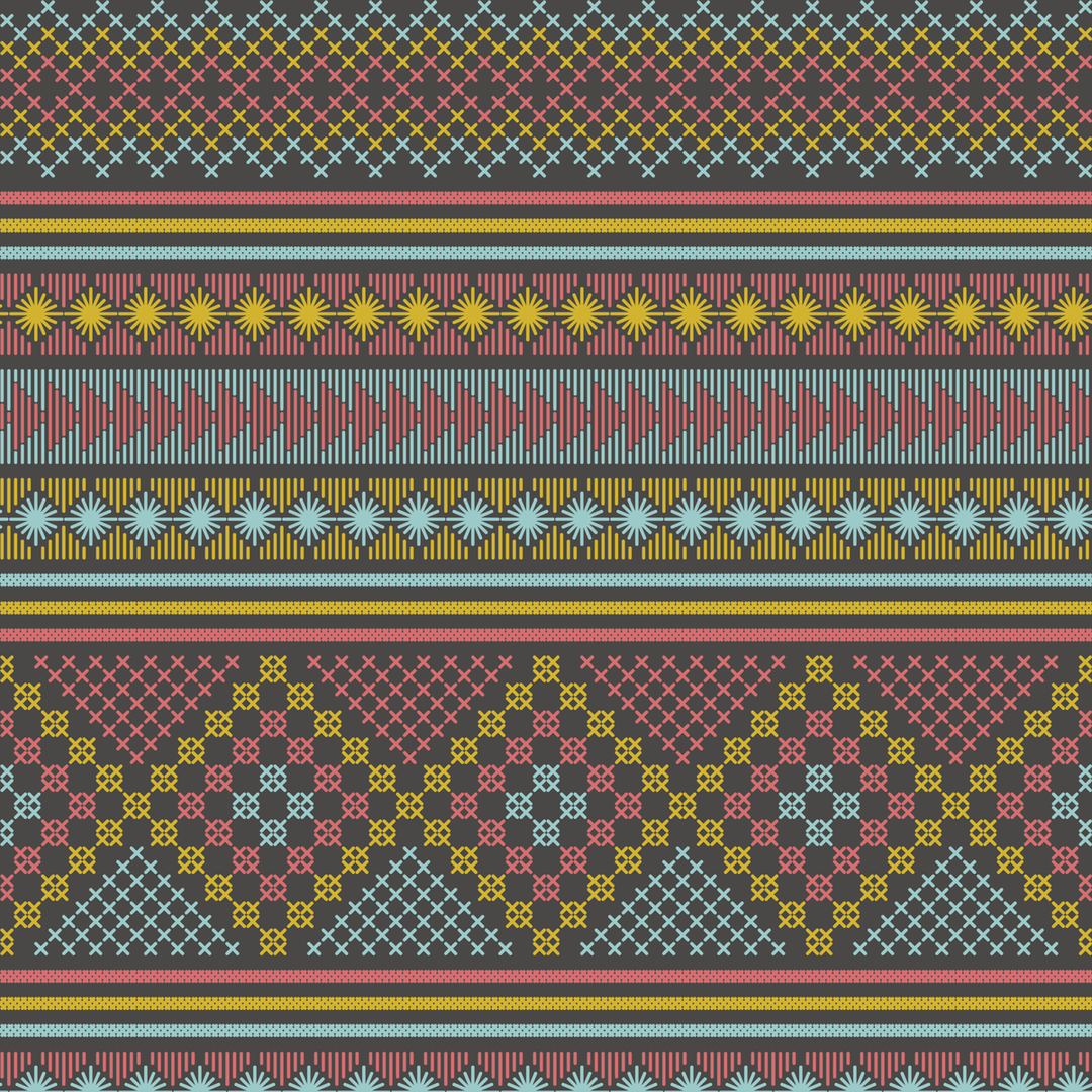 Stitch - Smyrna - The Detroit Wallpaper Co.