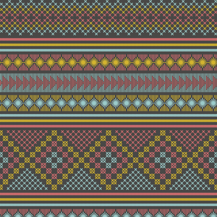 Stitch - Smyrna - The Detroit Wallpaper Co.