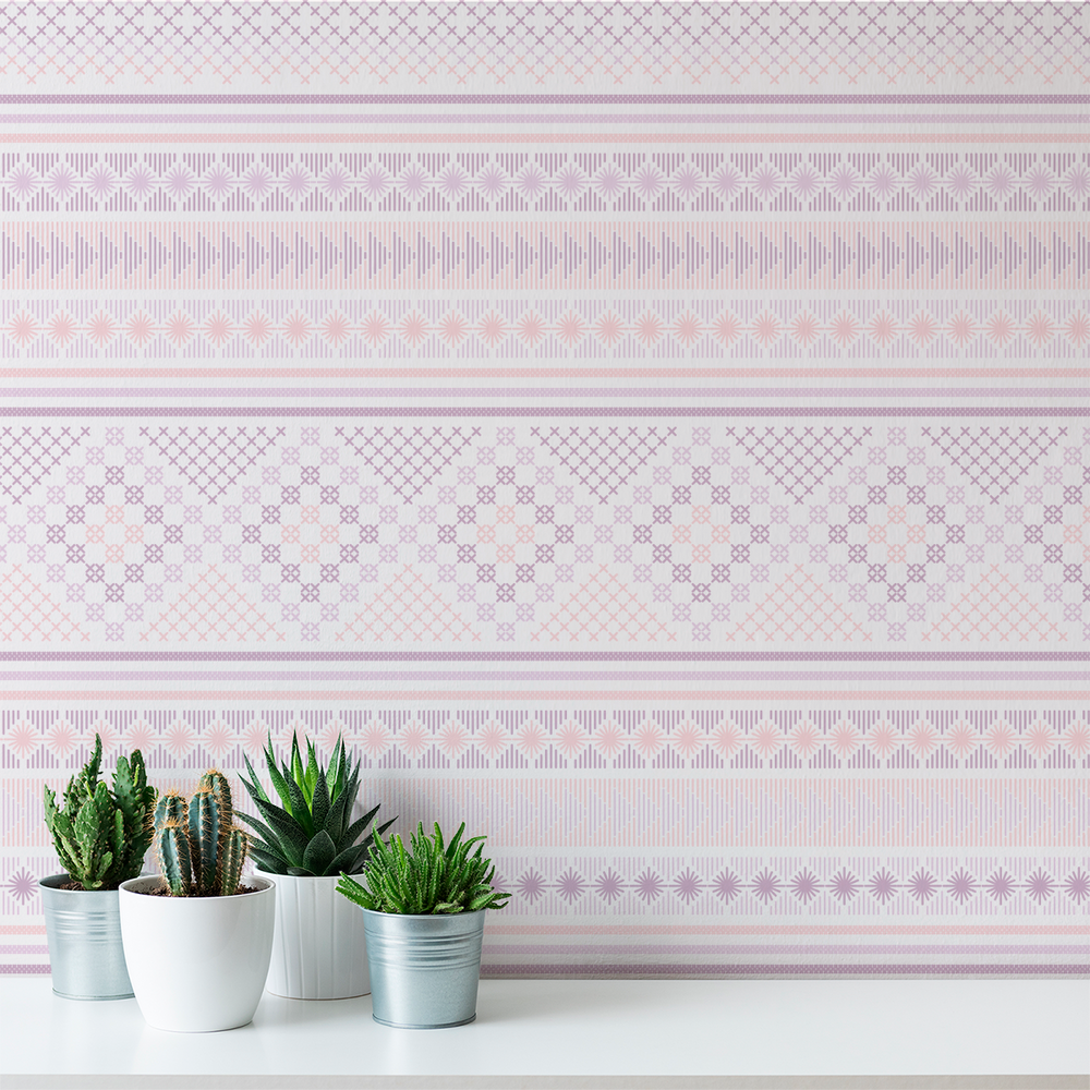 Stitch - Frosting - Trendy Custom Wallpaper | Contemporary Wallpaper Designs | The Detroit Wallpaper Co.