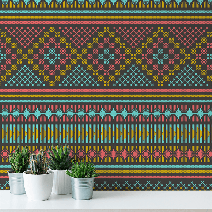 Stitch - Smyrna - The Detroit Wallpaper Co.