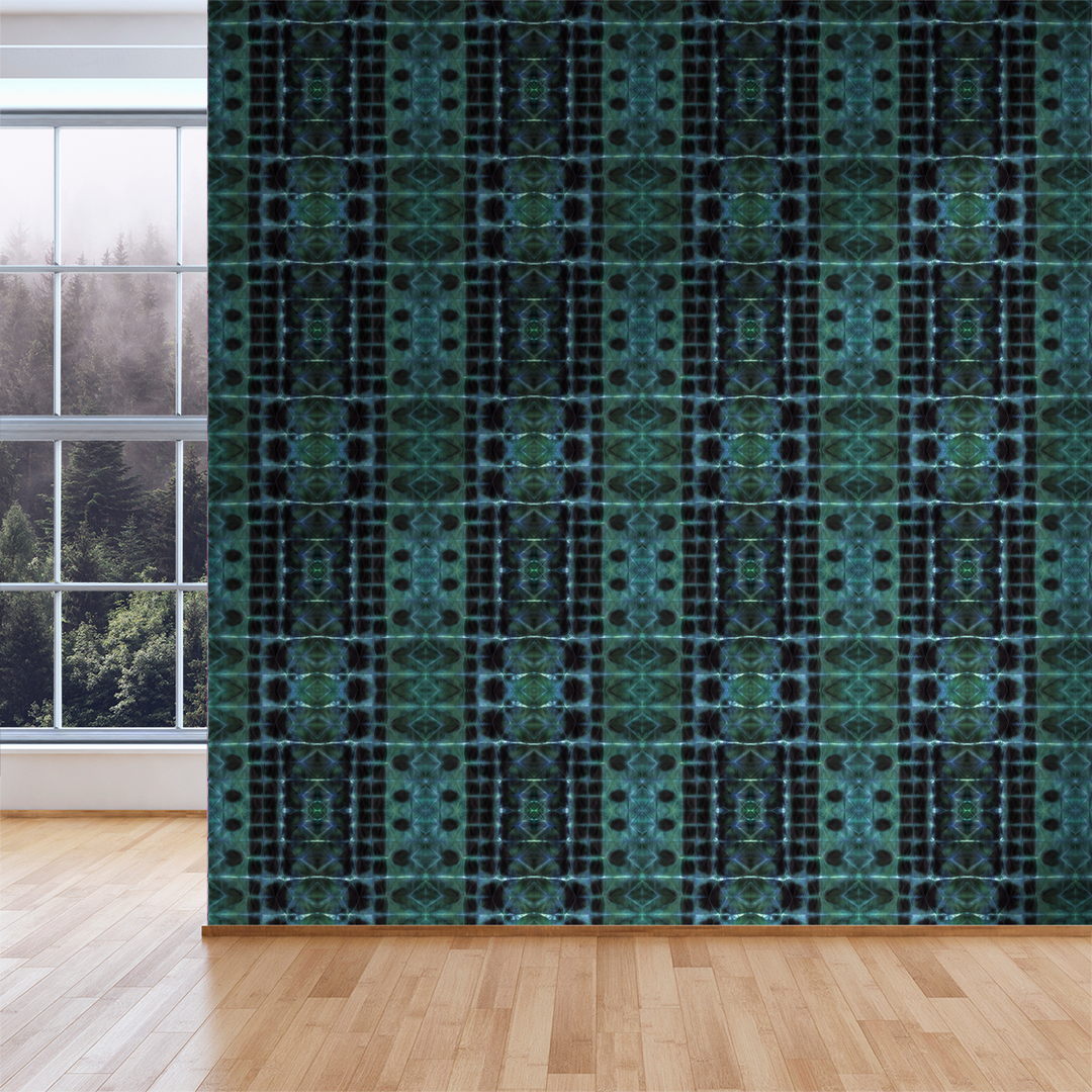 To Dye For - Peacock - Trendy Custom Wallpaper | Contemporary Wallpaper Designs | The Detroit Wallpaper Co.