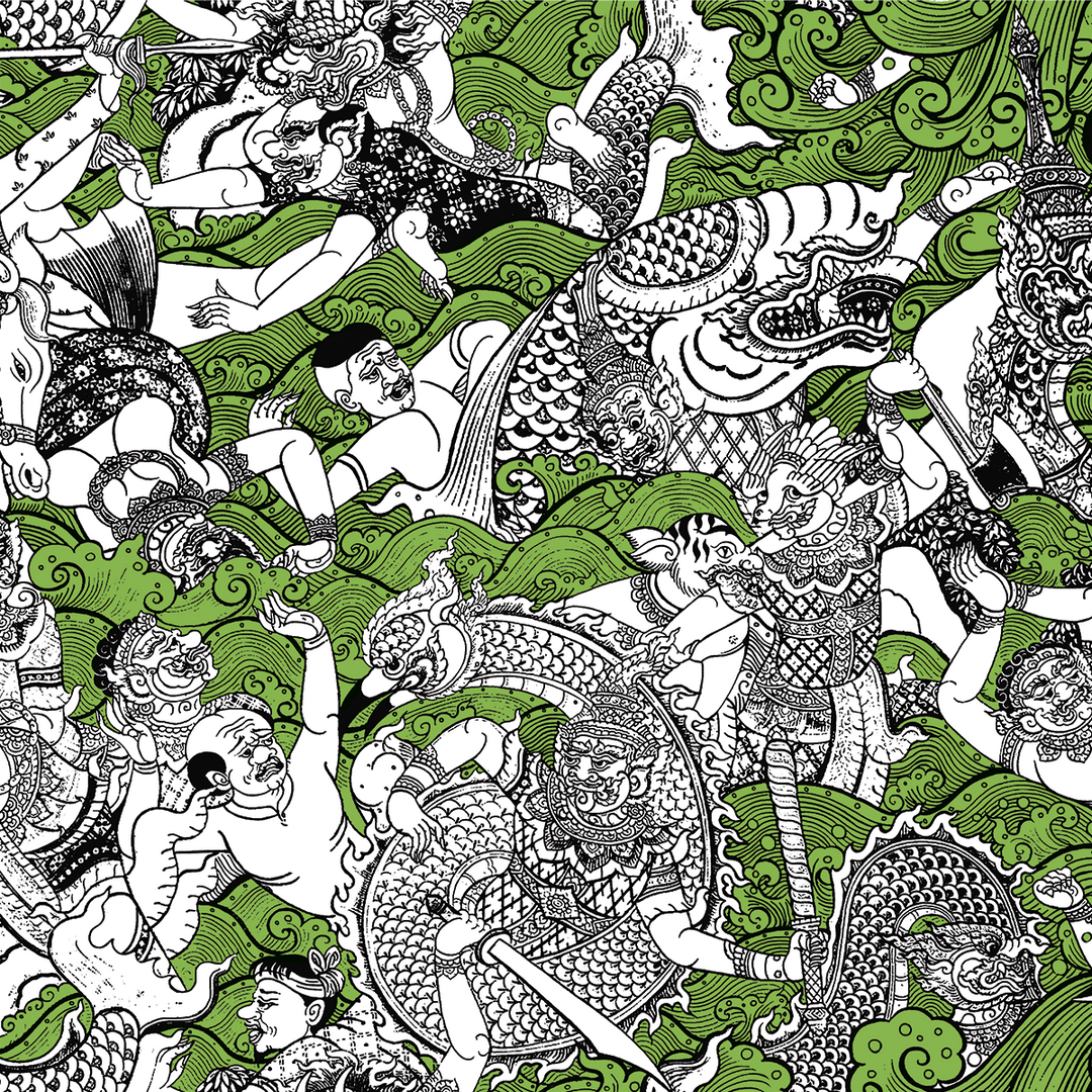 Wat - Lotus - Trendy Custom Wallpaper | Contemporary Wallpaper Designs | The Detroit Wallpaper Co.
