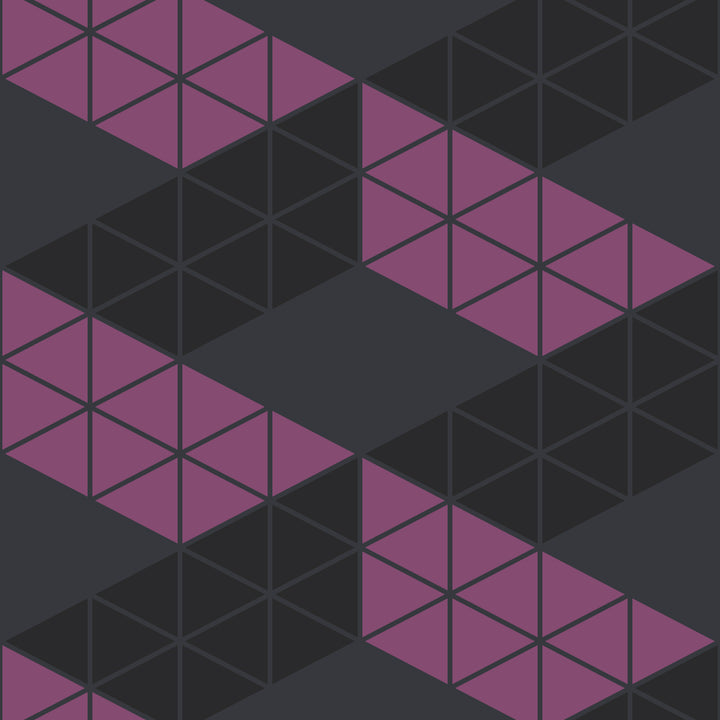 Zig Zag - Evening <br> Wallpaper - The Detroit Wallpaper Co.